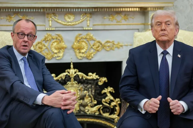 Trump Adai Iran Navy and Air Forces 'Substantially Damaged', Germany 'Supports